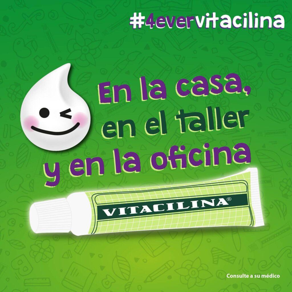 Ejemplo de un eslogan pegadizo de la marca Vitacilina